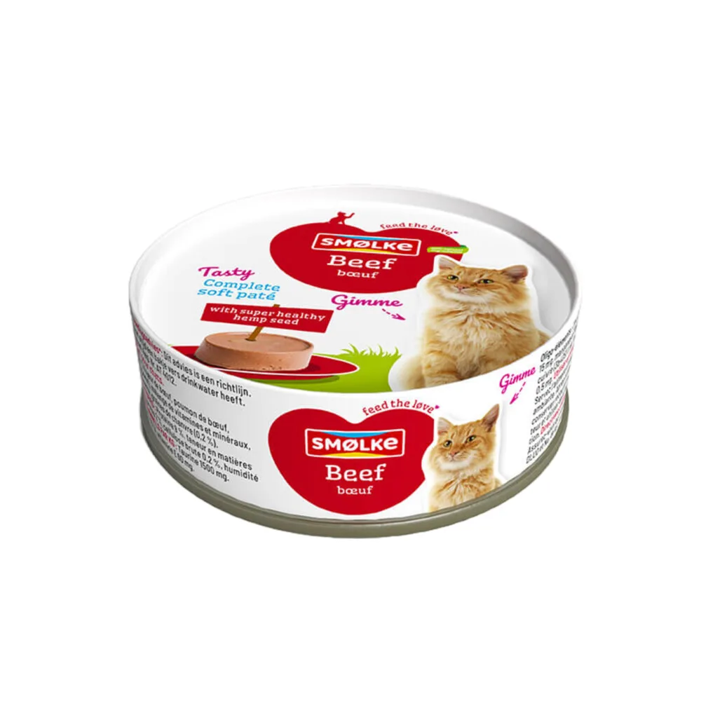 Kattenvoer Soft Paté Rund 80 gr de Smølke – photo produit