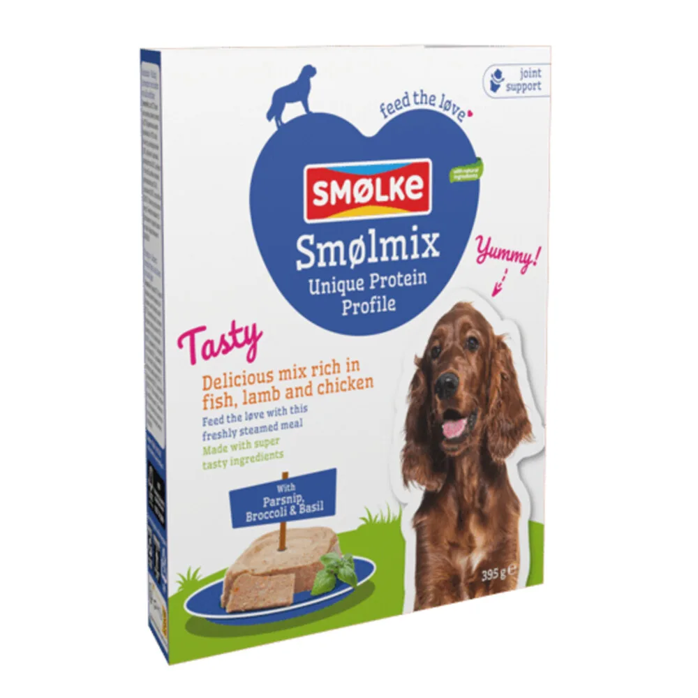 Vers Gestoomd Hondenvoer Nat Smølmix 395 gr van Smølke – productfoto