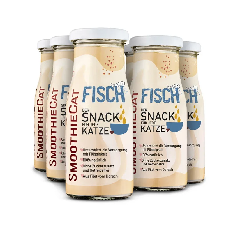 Fisch 6x 150 ml von Smoothiecat in Regular – Produktfoto
