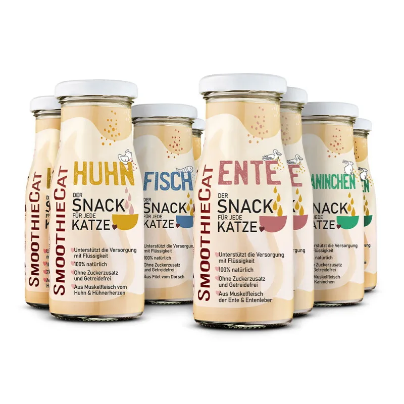 Mix 8x150 g von Smoothiecat in Regular – Produktfoto