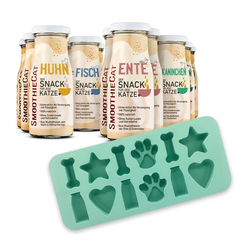 Mix + Eiswürfelform 12x150 g von Smoothiecat in Regular – Produktfoto