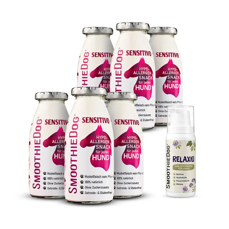 Hundesmoothie & Relaxio Bundle Pferd von Smoothiedog in Regular – Produktfoto