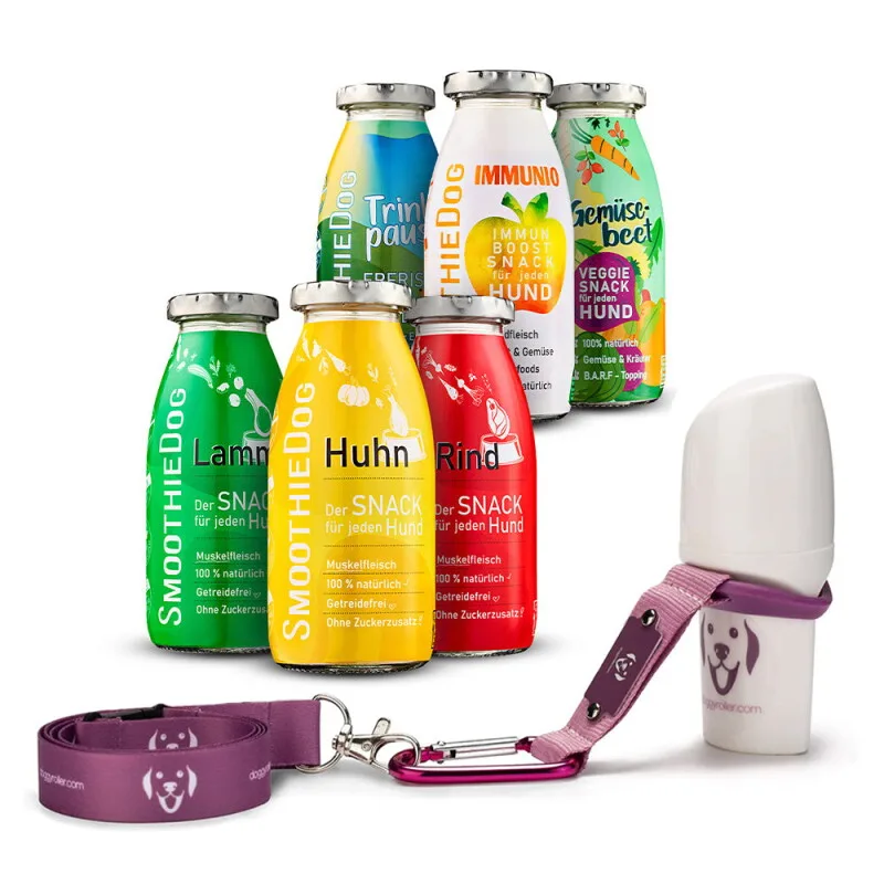 SmoothieDog 6er Mix + Doggyroller Rosa L von Smoothiedog in Regular – Produktfoto