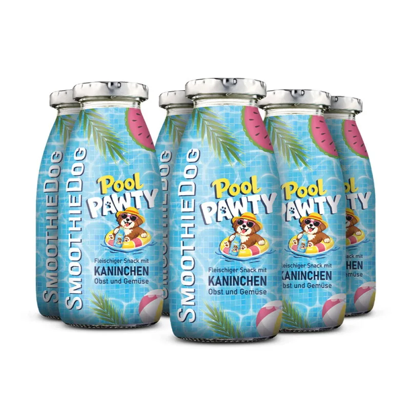 Summer Edition Pool Pawty 6x250 g von Smoothiedog in Regular – Produktfoto