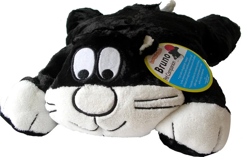 Kussen Bruno Kat Voor Warmteschijf by Snugglesafe in Black – product photo