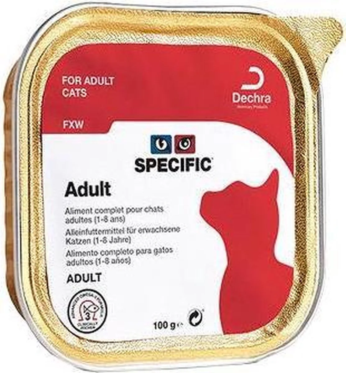 Adult FXW - 4 x (7 x 100 g) de Specific – photo produit