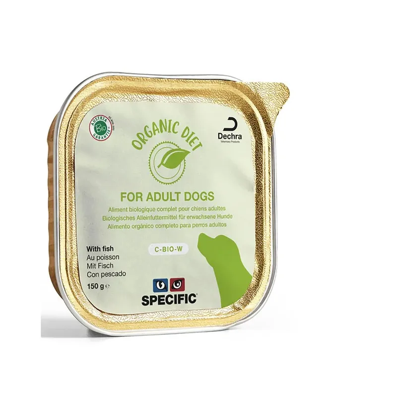 Canine C-bio-w Biologisch Fisch Box 5x150g Hondenvoer de Specific – photo produit