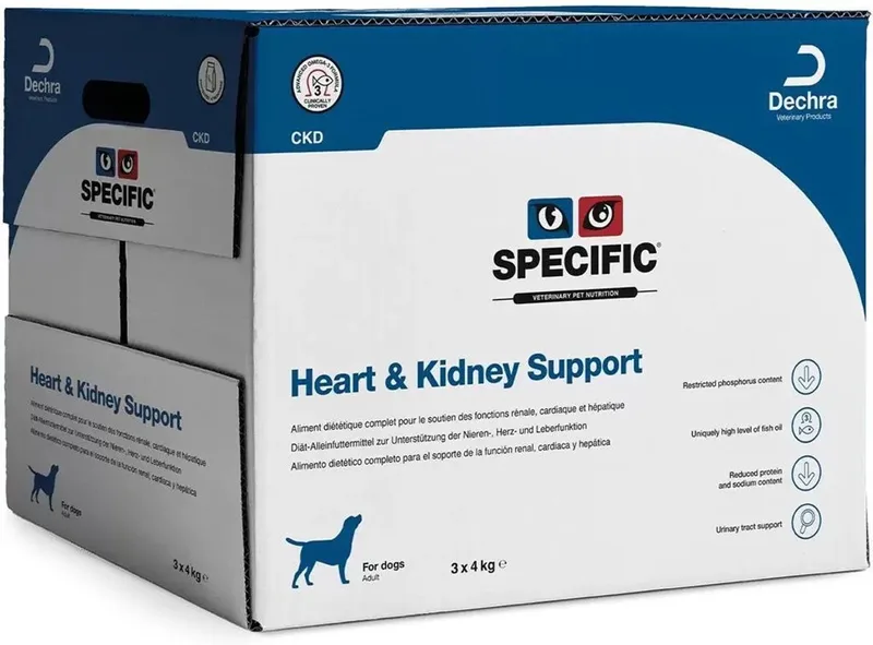 CKD Hondenvoer Heart & Kidney Support - 3 x 4 kg von Specific – Produktfoto