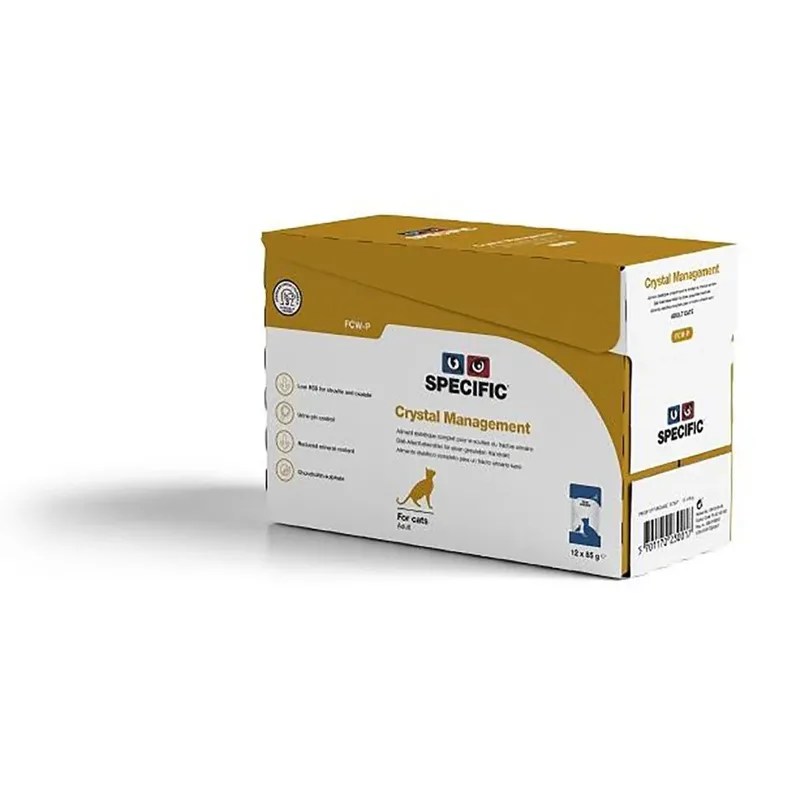 Feline Fcw-p Crystal Management Pouch Kattenvoer 12x85 G by Specific – product photo