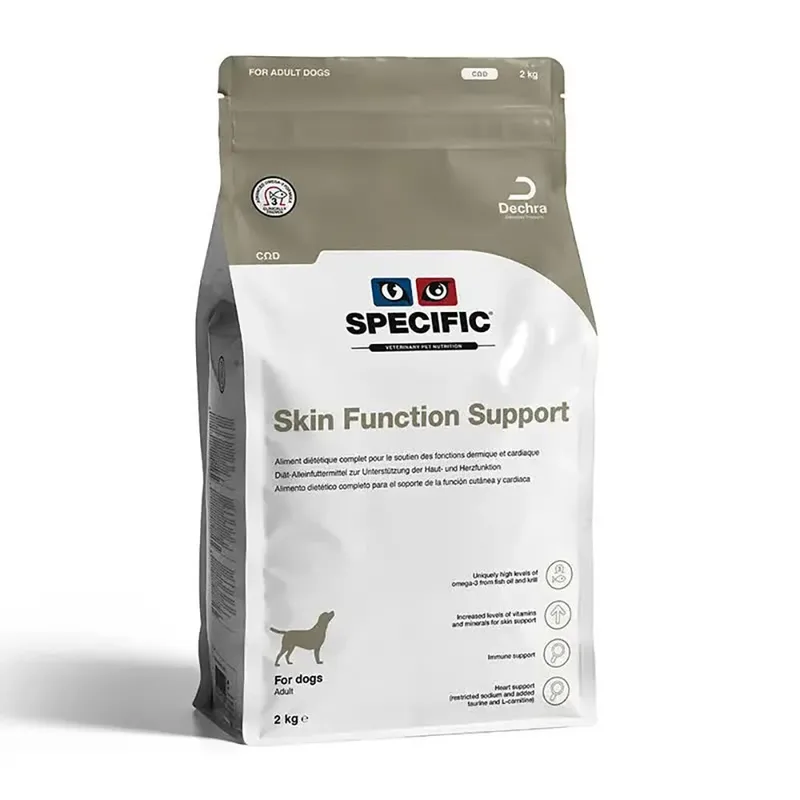 Nourriture Pour Chiens Pour Le Soutien De La Fonction Cutanée 4kg 3 Unités de Specific – photo produit