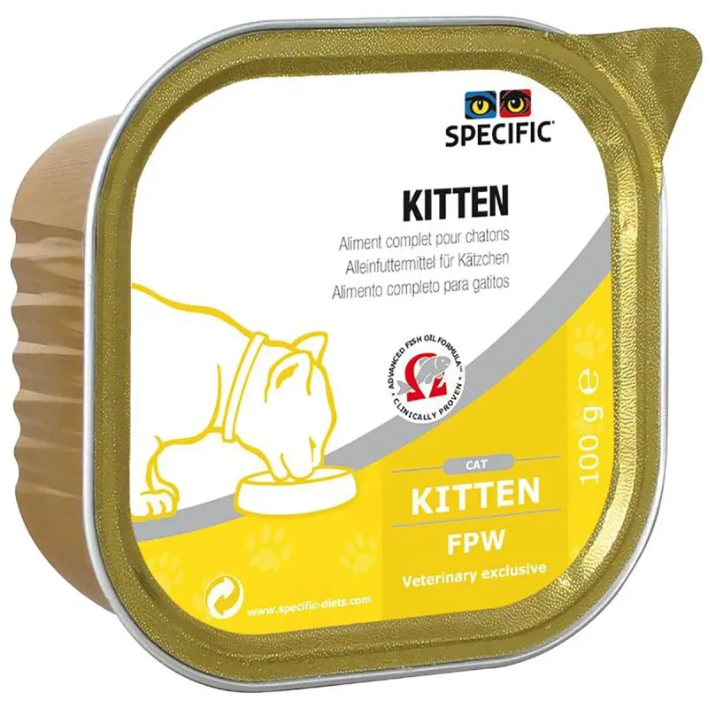 Kattenvoer Feline Kitten Fpw Box 7x100g de Specific – photo produit