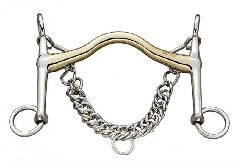 Bemelmans 50 Mm Double Halter Paard Bit Goud 11.5 cm fra Sprenger i Sølv, Guld – produktbillede