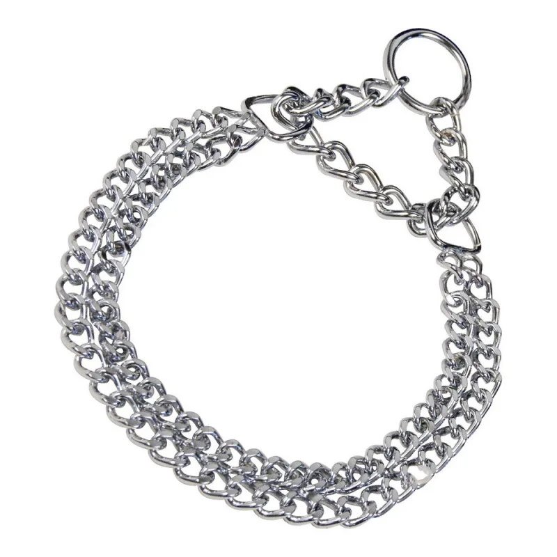 Doppel-Halskette, Chromstahl, 2mm 50 cm by Sprenger in Regular – product photo