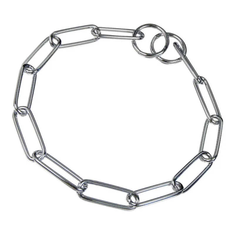 Halskette, langgliedrig - Stahl verchromt, 3,0 mm 50 cm fra Sprenger i Regular – produktbillede