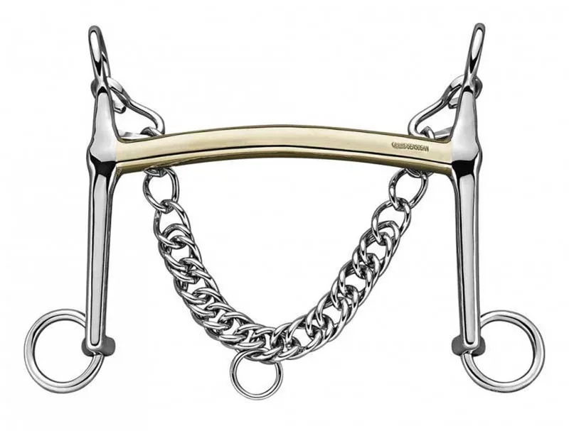 L´hotte 14 Mm Double Halter Paard Bit Zilver 12.5 cm by Sprenger in Silver, Gold – product photo