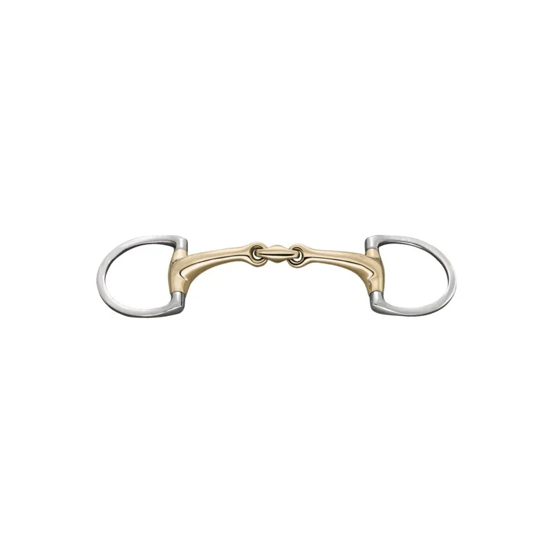 Olivenkopfgebiss Dynamic RS Sensogan mit D-förmigem Ring doppelt gebrochen 1,4 cm 13,5 cm de Sprenger en Regular – photo produit