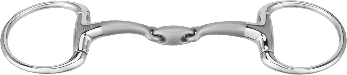 Satinox Eggbutt bit Dubbel Gebroken - Stainless steel 14mm 12,5 von Sprenger – Produktfoto