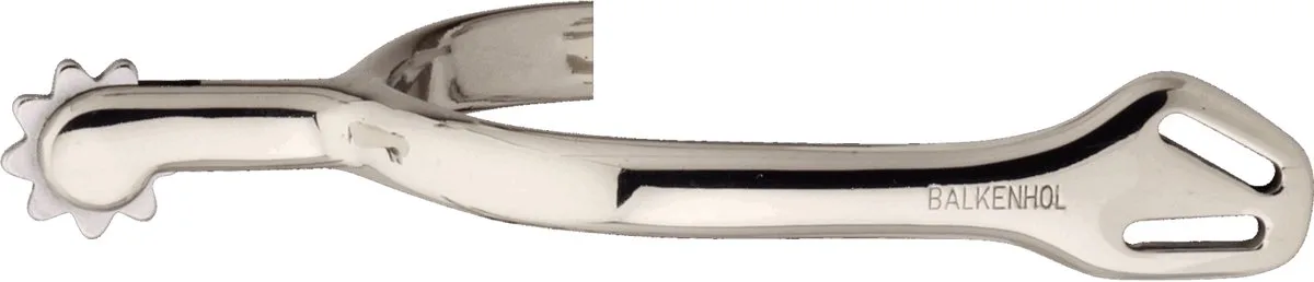 Sporen for Men German Silver highly polished 9 Point Big Rowel 40mm fra Sprenger i Kleurloos – produktbillede