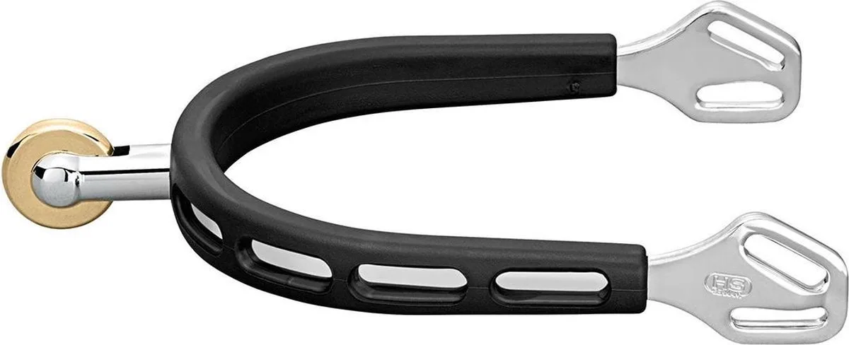 Sporen Ultra Fit extra grip comfort verticale roller 35mm | Zwepen/ Sporen paard van Sprenger in Zwart, Grijs – productfoto