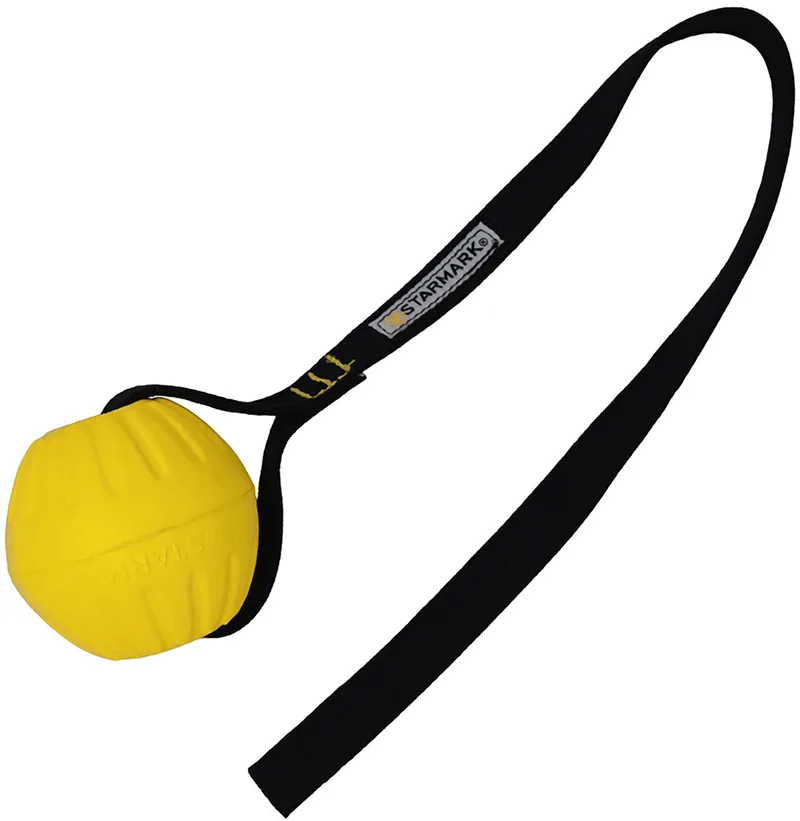 GripCord Durafoam Bolkoord - Hondenspeelgoed- L by Starmark in Yellow – product photo