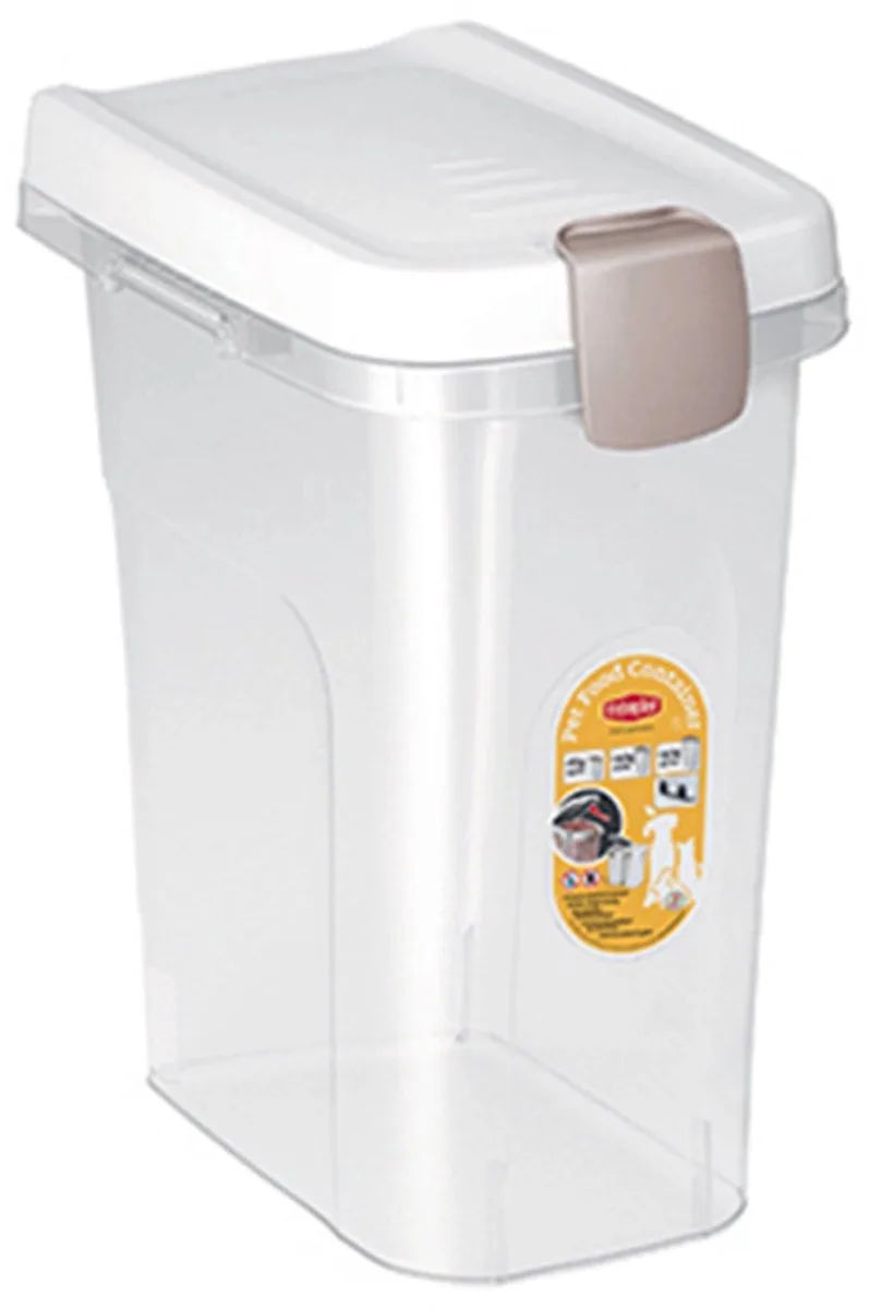 Voerton 15 liter voor circa 6 kg. aan hondenvoer Wit - Transparant by Stefanplast in Wit – Transparant – product photo