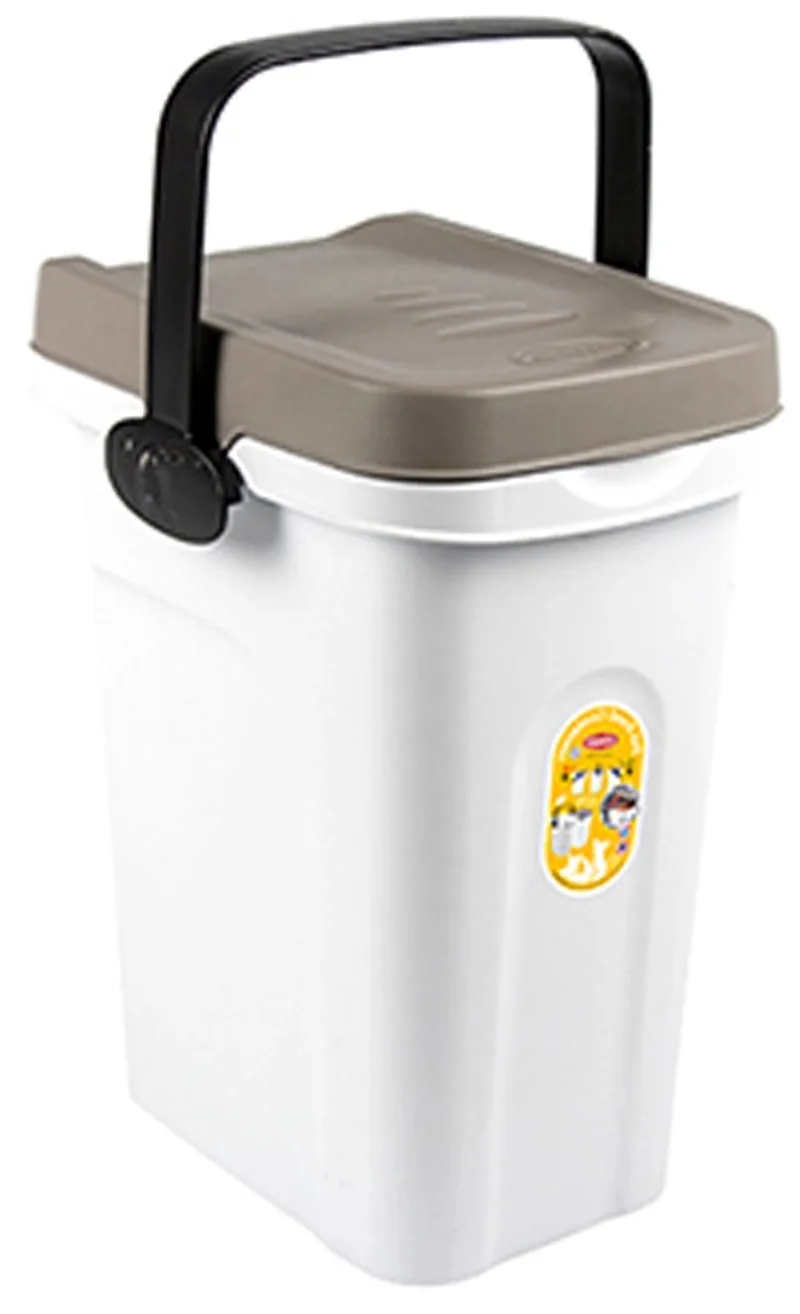 Voerton 7 liter voor circa 2.5 kg aan hondenvoer Bruin I Wit by Stefanplast in Bruin – Wit – product photo