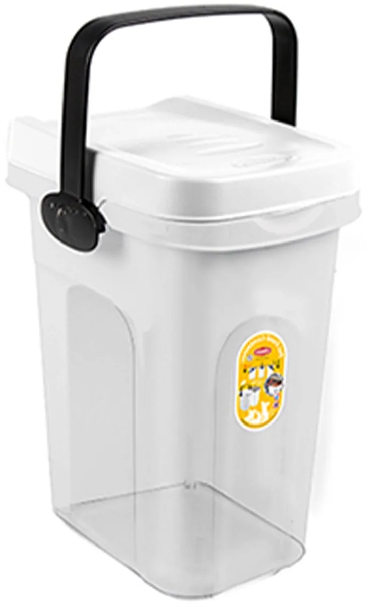 Voerton 7 liter voor circa 2.5 kg aan hondenvoer Wit - Transparant von Stefanplast in Wit – Transparant – Produktfoto