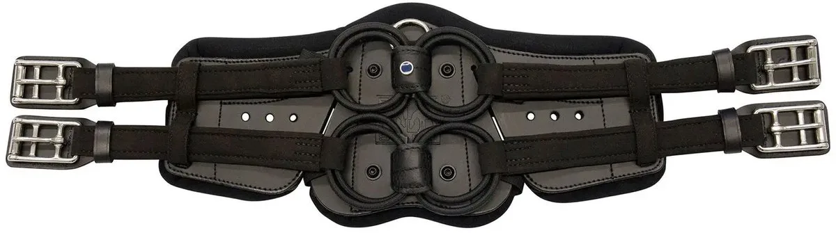 Korte paardensingel met vulling Stübben Equi-Soft de Stübben en Zwart-neopreen zwart – photo produit