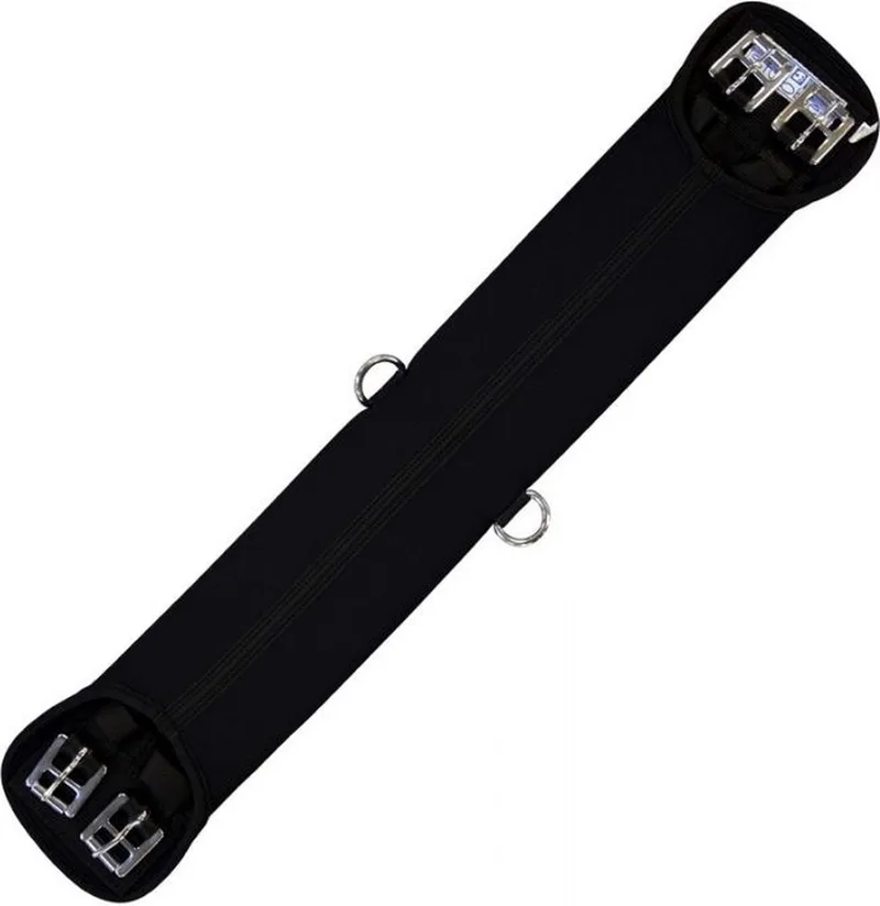 Singel neopreen zonder schokken elastische uiteinden Black - 60 cm | Singels paard by Stübben in Black – product photo