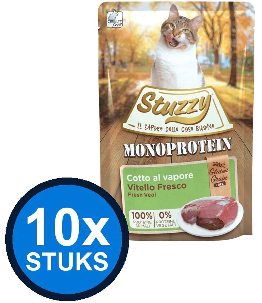 10x Stuzzy Kat Monoprotein kalf 85gr van Stuzzy – productfoto
