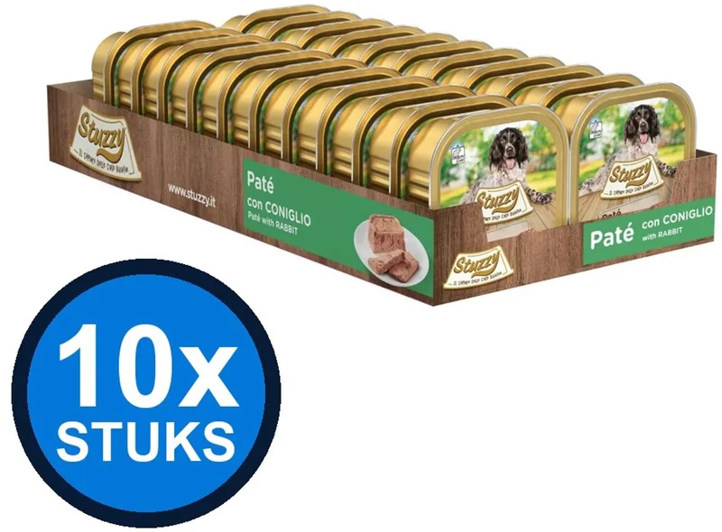 22x Stuzzy - Hond Paté Konijn - Hondenvoer Natvoer - 150g by Stuzzy – product photo