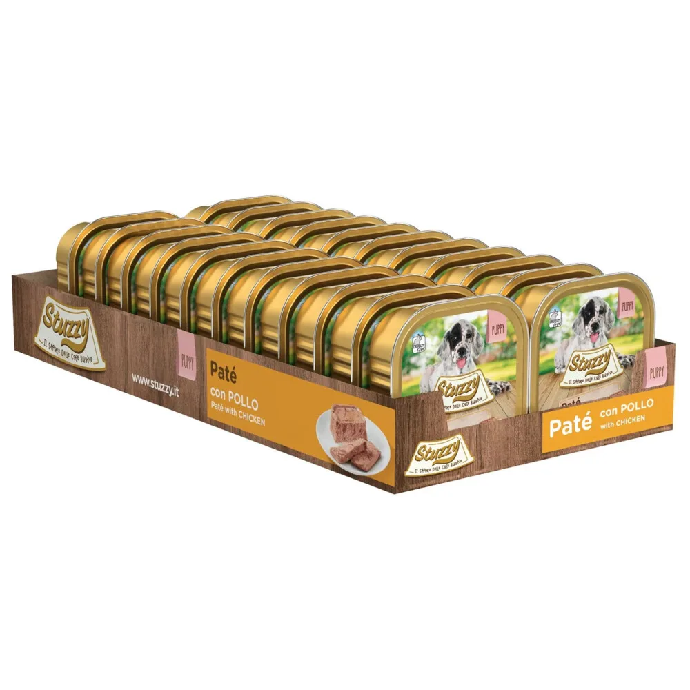 22x Stuzzy Hondenvoer Paté Kip 150 gr de Stuzzy – photo produit