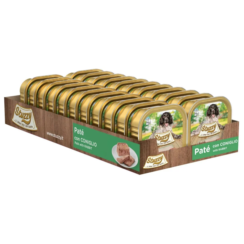 22x Stuzzy Hondenvoer Paté Konijn 150 gr von Stuzzy – Produktfoto