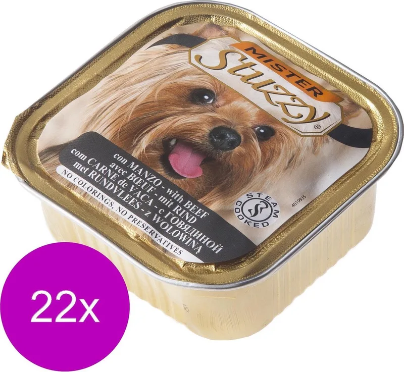 22x Stuzzy Hondenvoer Paté Rund 150 gr de Stuzzy – photo produit