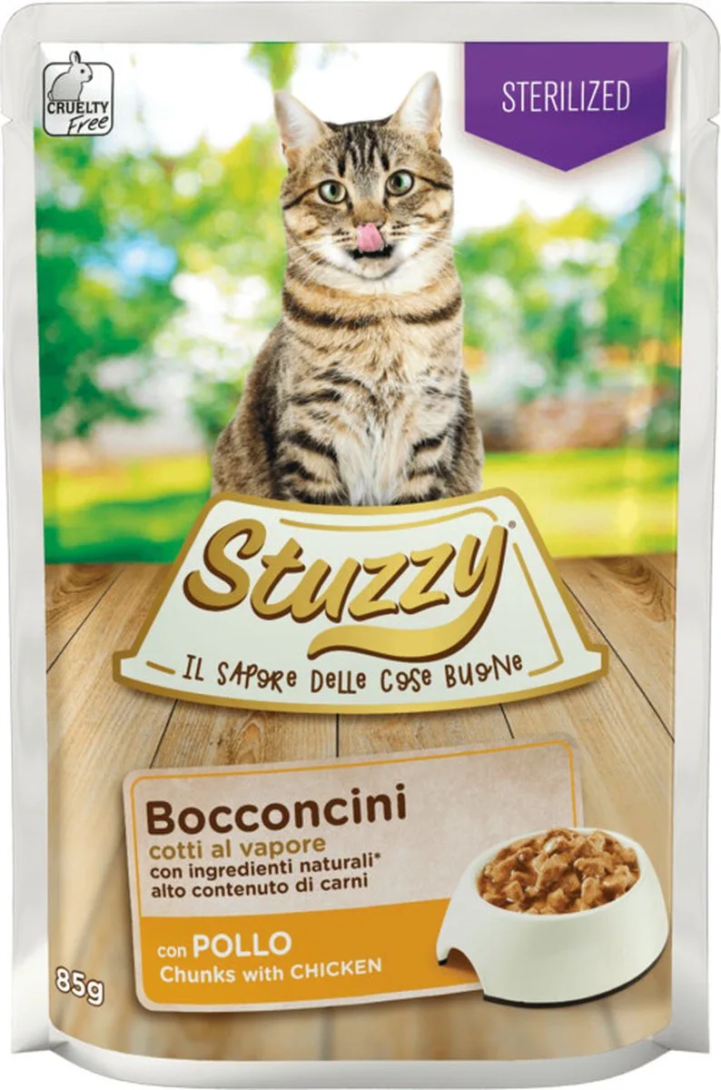 24x Stuzzy Kattenvoer Pouch Gesteriliseerd Kip 85 gr by Stuzzy – product photo