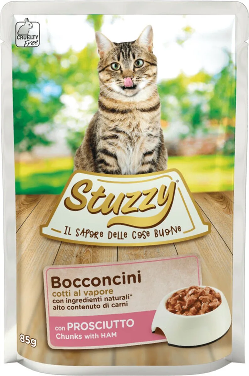 24x Stuzzy Kattenvoer Pouch Ham 85 gr by Stuzzy – product photo