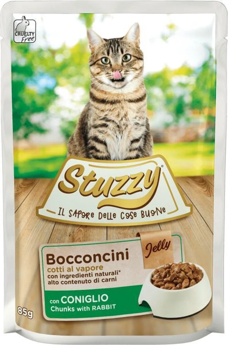 24x Stuzzy Kattenvoer Pouch Konijn 85 gr by Stuzzy – product photo