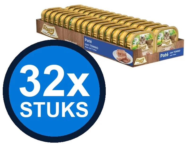 32x Stuzzy - Kat Paté Tonijn - Kattenvoer Natvoer - 100g de Stuzzy – photo produit