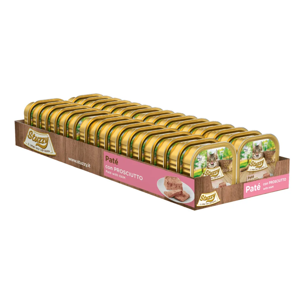 32x Stuzzy Kattenvoer Paté Ham 100 gr by Stuzzy – product photo