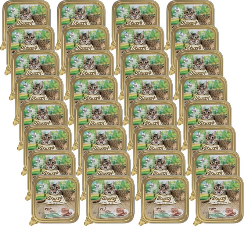 32x Stuzzy Kattenvoer Paté Kalf - Wortel 100 gr de Stuzzy – photo produit