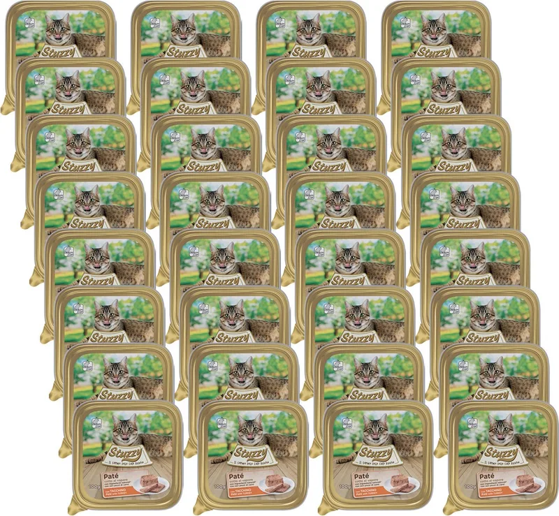 32x Stuzzy Kattenvoer Paté Kalkoen 100 gr von Stuzzy – Produktfoto