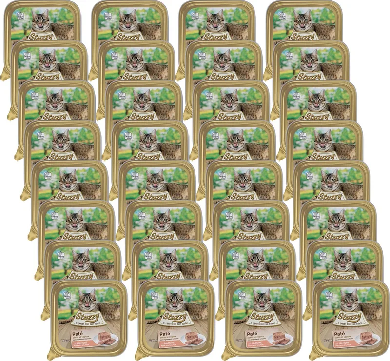 32x Stuzzy Kattenvoer Paté Zalm 100 gr von Stuzzy – Produktfoto