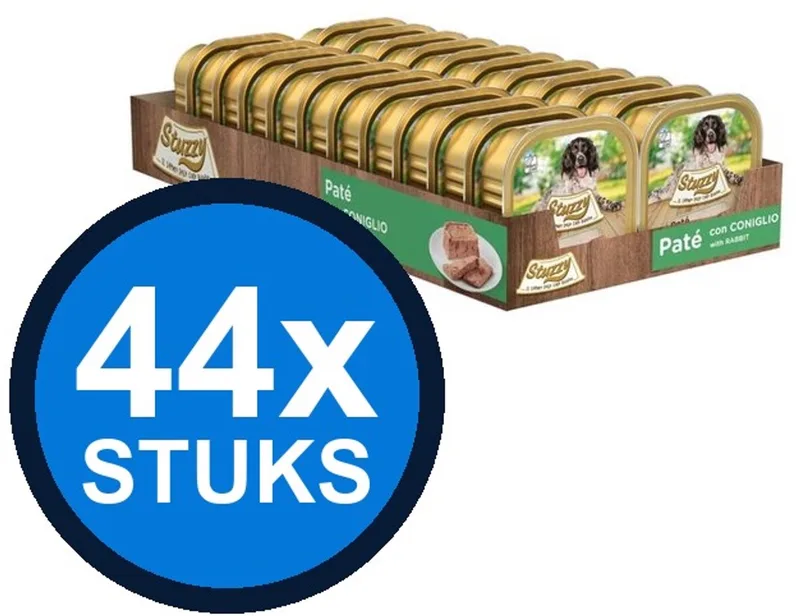 44x Stuzzy - Hond Paté Konijn - Hondenvoer Natvoer - 150g by Stuzzy – product photo
