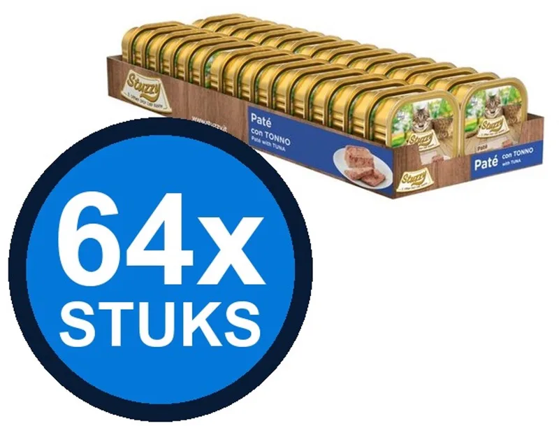 64x Stuzzy - Kat Paté Tonijn - Kattenvoer Natvoer - 100g von Stuzzy – Produktfoto