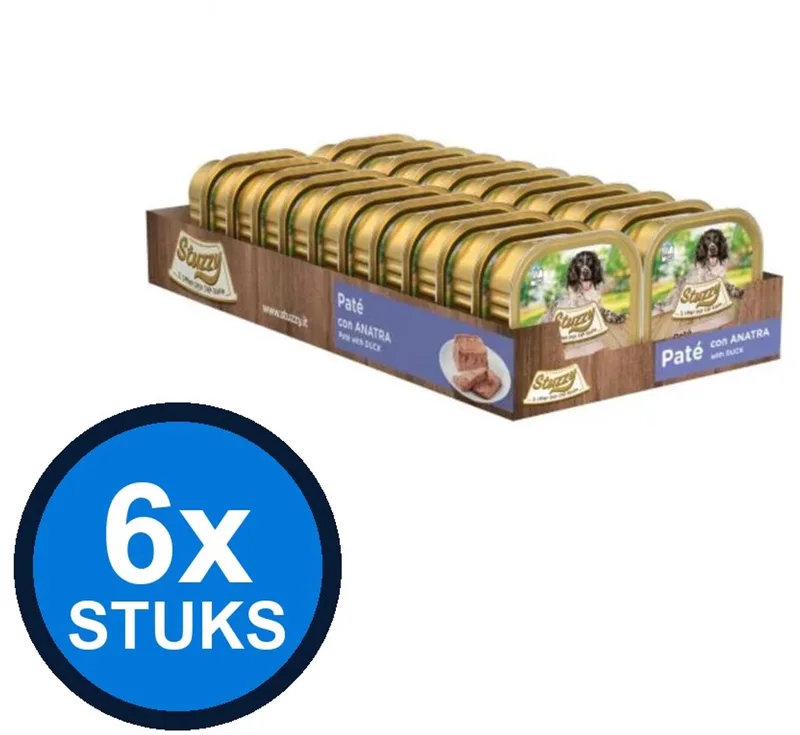 6x Stuzzy - Hond Paté Eend - Hondenvoer Natvoer - 150g by Stuzzy – product photo