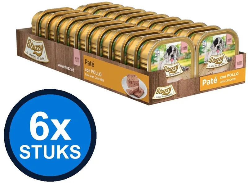 6x Stuzzy - Hond Paté Kip - Hondenvoer Natvoer - 150g by Stuzzy – product photo