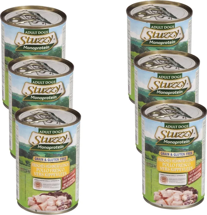 Blik Adult 400 g - Hondenvoer - 6 x Kip de Stuzzy – photo produit