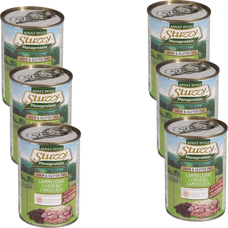 Blik Adult 400 g - Hondenvoer - 6 x Lam de Stuzzy – photo produit