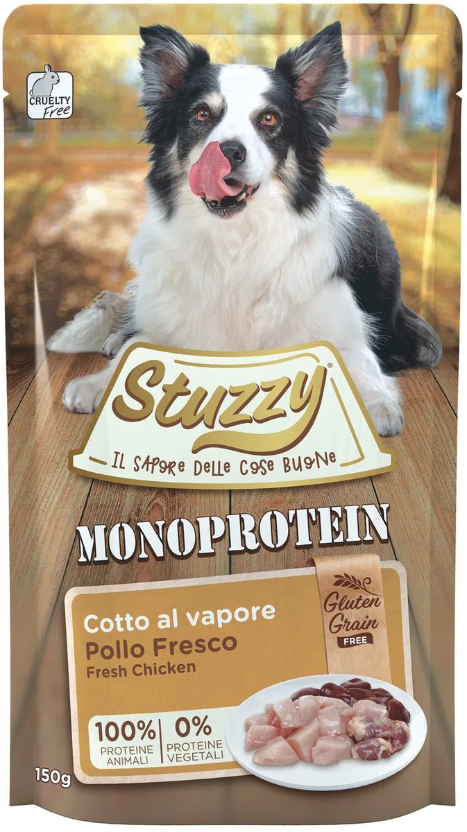 Dog Grain Free Monoprotein Pouch 150 g - Hondenvoer - Kip by Stuzzy – product photo