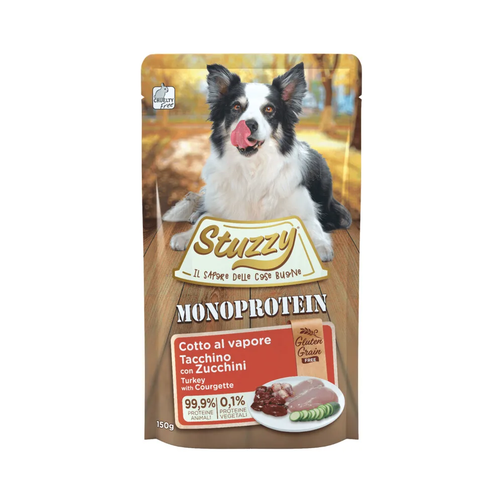 Hondenvoer Monoprotein Kalkoen - Courgette 150 gr van Stuzzy – productfoto